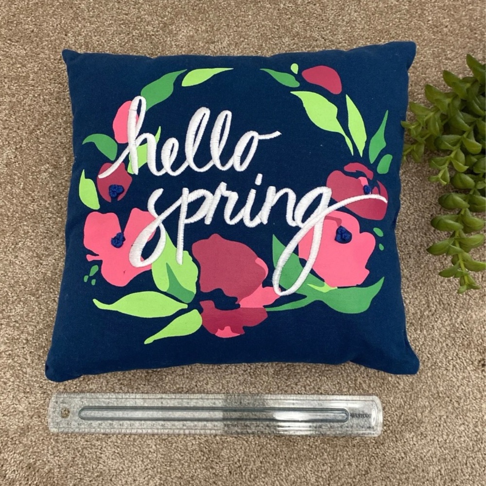 Hello Spring Decorative Pillow & Sign - Picture 2 of 5